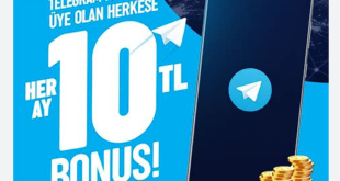 telegram bonusu veren siteler